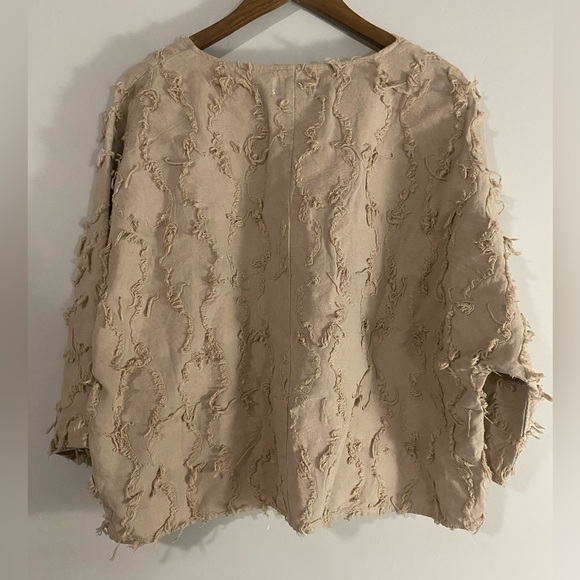 Peck&Peck - Cotton/Linen Fringe Top - Picture 3 of 9